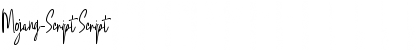 Download Mojang-Script Font Download Mojang-Script Font