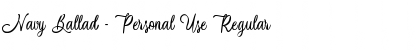 Download Navy Ballad - Personal Use Font Download Navy Ballad - Personal Use Font