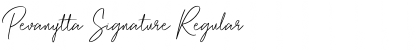 Download Pevanytta Signature Font Download Pevanytta Signature Font