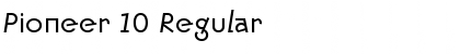 Download Pioneer 10 Font Download Pioneer 10 Font