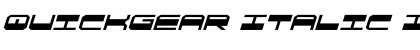 Download QuickGear Italic Font Download QuickGear Italic Font