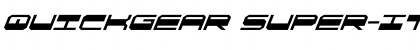 Download QuickGear Super-Italic Font Download QuickGear Super-Italic Font