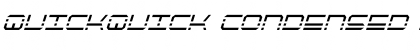 Download QuickQuick Condensed Italic Font Download QuickQuick Condensed Italic Font