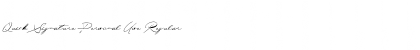 Download Quick Signature Personal Use Font Download Quick Signature Personal Use Font