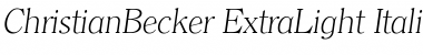 Download ChristianBecker-ExtraLight Font Download ChristianBecker-ExtraLight Font