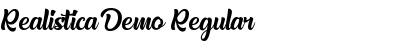 Download Realistica Demo Font Download Realistica Demo Font
