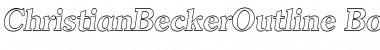 Download ChristianBeckerOutline Font Download ChristianBeckerOutline Font
