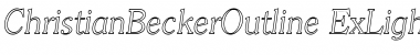 Download ChristianBeckerOutline-ExLight Font Download ChristianBeckerOutline-ExLight Font