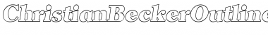 Download ChristianBeckerOutline-Heavy Font Download ChristianBeckerOutline-Heavy Font