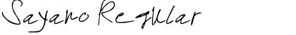 Download Sayano Font Download Sayano Font