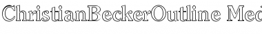 Download ChristianBeckerOutline-Medium Font Download ChristianBeckerOutline-Medium Font
