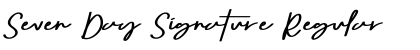 Download Seven Day Signature Font Download Seven Day Signature Font