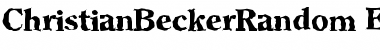 Download ChristianBeckerRandom-ExtraBol Font Download ChristianBeckerRandom-ExtraBol Font