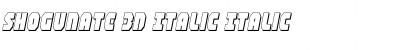 Download Shogunate 3D Italic Font Download Shogunate 3D Italic Font