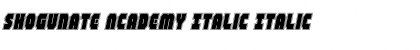 Download Shogunate Academy Italic Font Download Shogunate Academy Italic Font