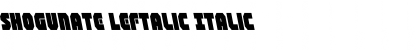 Download Shogunate Leftalic Font Download Shogunate Leftalic Font