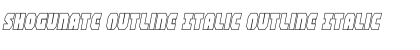 Download Shogunate Outline Italic Font Download Shogunate Outline Italic Font