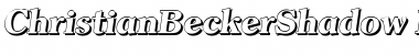 Download ChristianBeckerShadow-ExtraBol Font Download ChristianBeckerShadow-ExtraBol Font