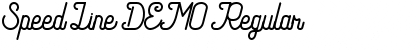 Download Speed Line DEMO Font Download Speed Line DEMO Font