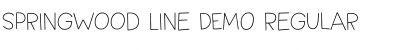 Download Springwood Line DEMO Font Download Springwood Line DEMO Font