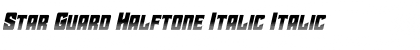 Download Star Guard Halftone Italic Font Download Star Guard Halftone Italic Font