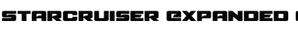 Download Starcruiser Expanded Font Download Starcruiser Expanded Font