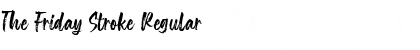 Download The Friday Stroke Font Download The Friday Stroke Font