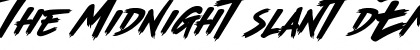 Download The Midnight (Slant) DEMO Font Download The Midnight (Slant) DEMO Font