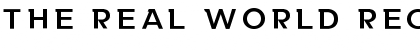 Download The Real World Font Download The Real World Font
