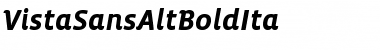 Download VistaSansAltBoldIta Font Download VistaSansAltBoldIta Font