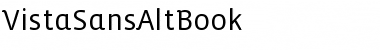 Download VistaSansAltBook Font Download VistaSansAltBook Font