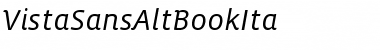 Download VistaSansAltBookIta Font Download VistaSansAltBookIta Font