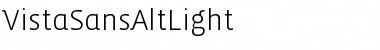 Download VistaSansAltLight Font Download VistaSansAltLight Font