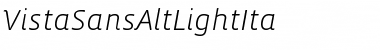 Download VistaSansAltLightIta Font Download VistaSansAltLightIta Font