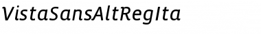 Download VistaSansAltRegIta Font Download VistaSansAltRegIta Font