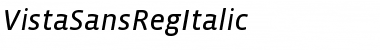 Download VistaSansRegItalic Font Download VistaSansRegItalic Font