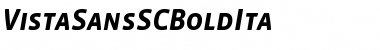 Download VistaSansSCBoldIta Font Download VistaSansSCBoldIta Font