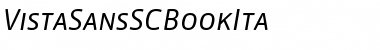 Download VistaSansSCBookIta Font Download VistaSansSCBookIta Font