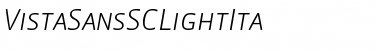 Download VistaSansSCLightIta Font Download VistaSansSCLightIta Font
