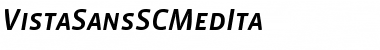 Download VistaSansSCMedIta Font Download VistaSansSCMedIta Font