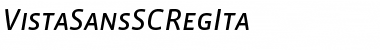 Download VistaSansSCRegIta Font Download VistaSansSCRegIta Font