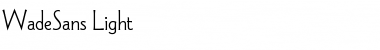 Download WadeSans-Light Font Download WadeSans-Light Font