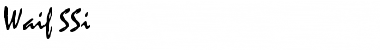 Download Waif SSi Font Download Waif SSi Font