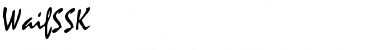 Download WaifSSK Font Download WaifSSK Font