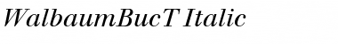 Download WalbaumBucT Font Download WalbaumBucT Font