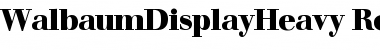 Download WalbaumDisplayHeavy Font Download WalbaumDisplayHeavy Font