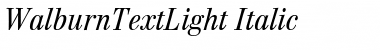 Download WalburnTextLight Font Download WalburnTextLight Font