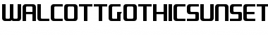 Download WalcottGothicSunset Font Download WalcottGothicSunset Font