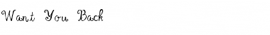 Download Want You Back Font Download Want You Back Font