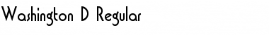 Download Washington D Font Download Washington D Font